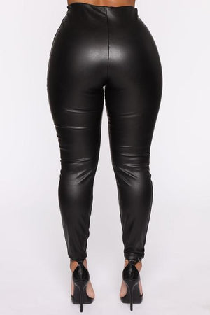 
            
                Load image into Gallery viewer, Take Your Time Faux Leather Pants
            
        