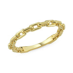 Chain Link Ring 14K Gold - Axariya's Closet