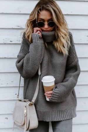 
            
                Load image into Gallery viewer, Cozy Up Turtleneck Sweater - Ladies Clothing | Axariya&amp;#39;s closet
            
        