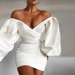 Date Night Puff Sleeve Mini Dress - Stylish Dresses | Axariyas Closet