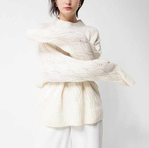 
            
                Load image into Gallery viewer, Pleasant Feeling Mongolian Cashmere Sweater - Ladies Clothing | Axariyas Closet
            
        