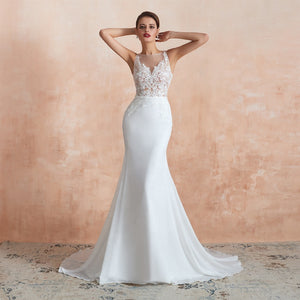
            
                Load image into Gallery viewer, Kiyah Sleeveless Wedding Dress
            
        