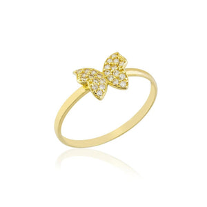 
            
                Load image into Gallery viewer, Butterfly Ring 14K Yellow Gold - Axariya&amp;#39;s Closet
            
        